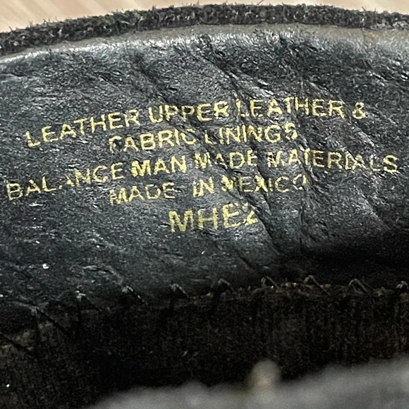 BORN Pattina Black Suede Clogs Leather Leaf Detail 7 - Picture 8 of 16